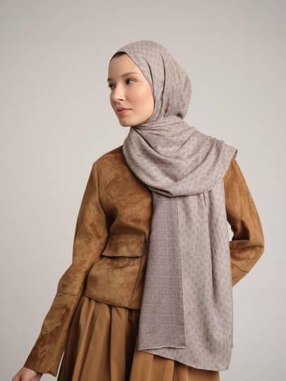 Katre-i Zerâfet Koleksiyonu - Zerâfet Kremi Çift Taraf Şal - 3