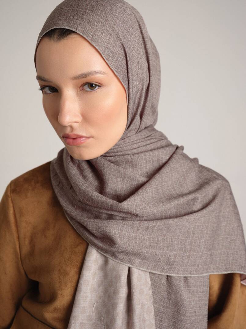 Katre-i Zerâfet Koleksiyonu - Zerâfet Kremi Çift Taraf Şal - 4