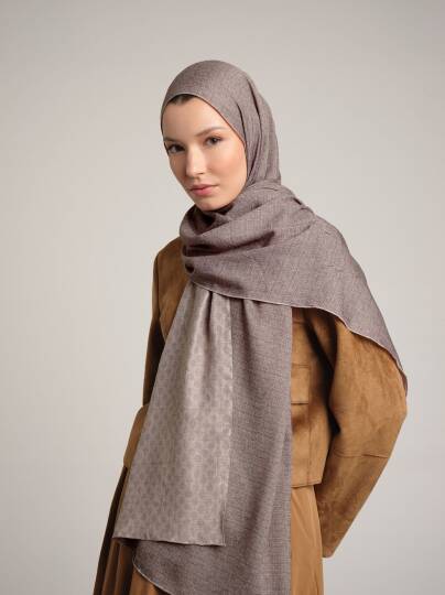 Katre-i Zerâfet Koleksiyonu - Zerâfet Kremi Çift Taraf Şal - 5