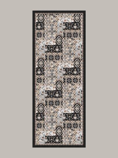 Kırkpare Koleksiyonu - Karakalem Tek Taraf Şal