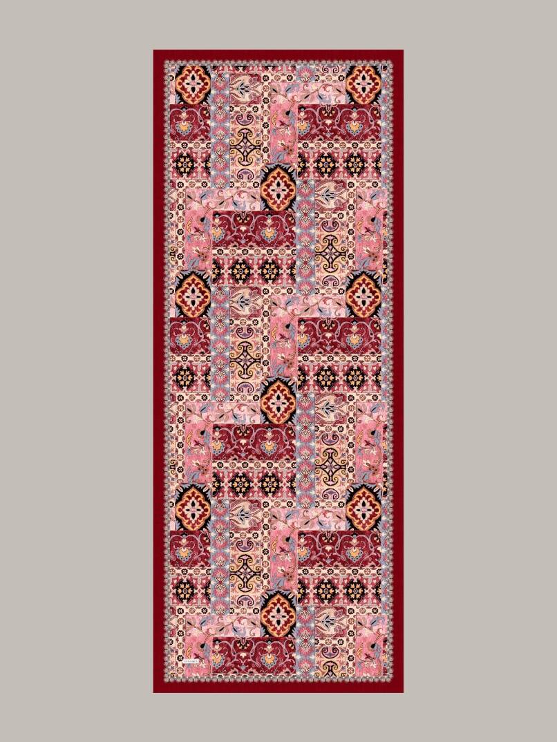 Kırkpare Koleksiyonu - Kızılçini Tek Taraf Şal - 1