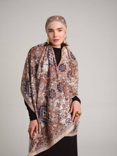 Kırkpare Koleksiyonu - Kumtaşı Tek Taraf Şal