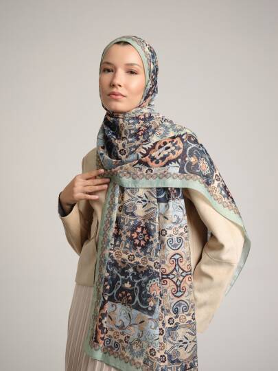 Kırkpare Koleksiyonu - Şadırvan Tek Taraf Şal