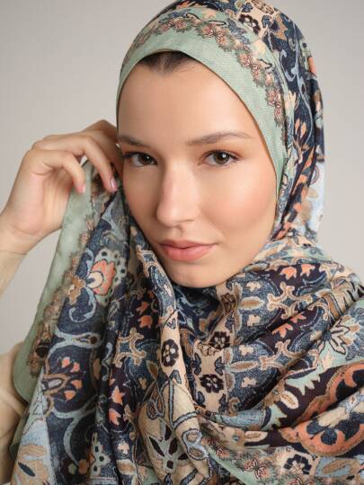 Kırkpare Koleksiyonu - Şadırvan Tek Taraf Şal - 2