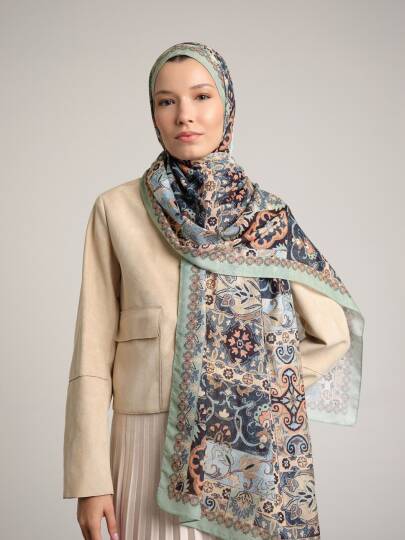 Kırkpare Koleksiyonu - Şadırvan Tek Taraf Şal - 3