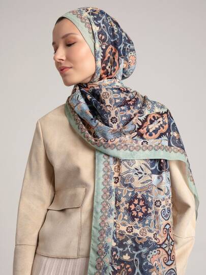 Kırkpare Koleksiyonu - Şadırvan Tek Taraf Şal - 4