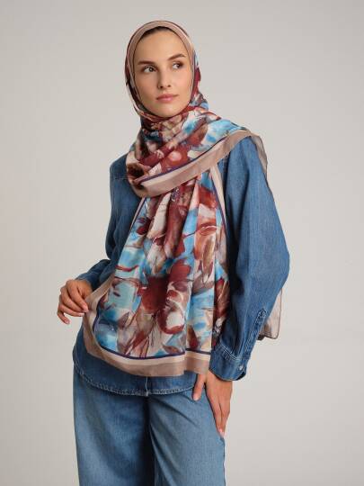 Kökbahar Koleksiyonu - Bakır Nehir Tek Taraf Şal