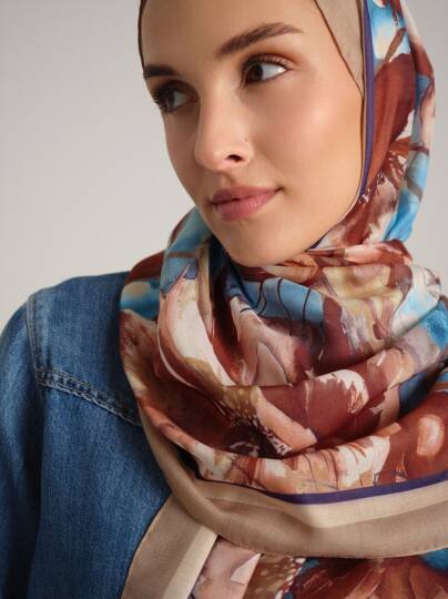 Kökbahar Koleksiyonu - Bakır Nehir Tek Taraf Şal - 2