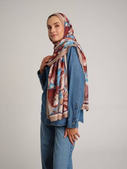 Kökbahar Koleksiyonu - Bakır Nehir Tek Taraf Şal - 3