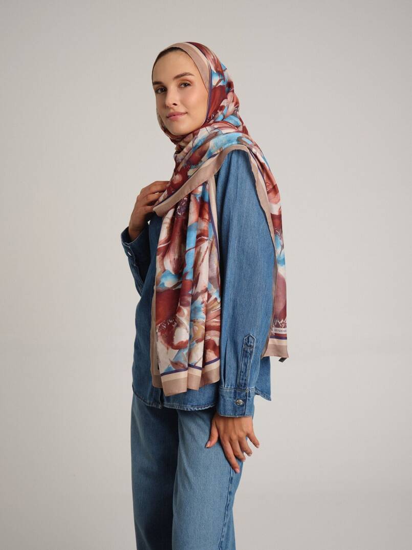 Kökbahar Koleksiyonu - Bakır Nehir Tek Taraf Şal - 3