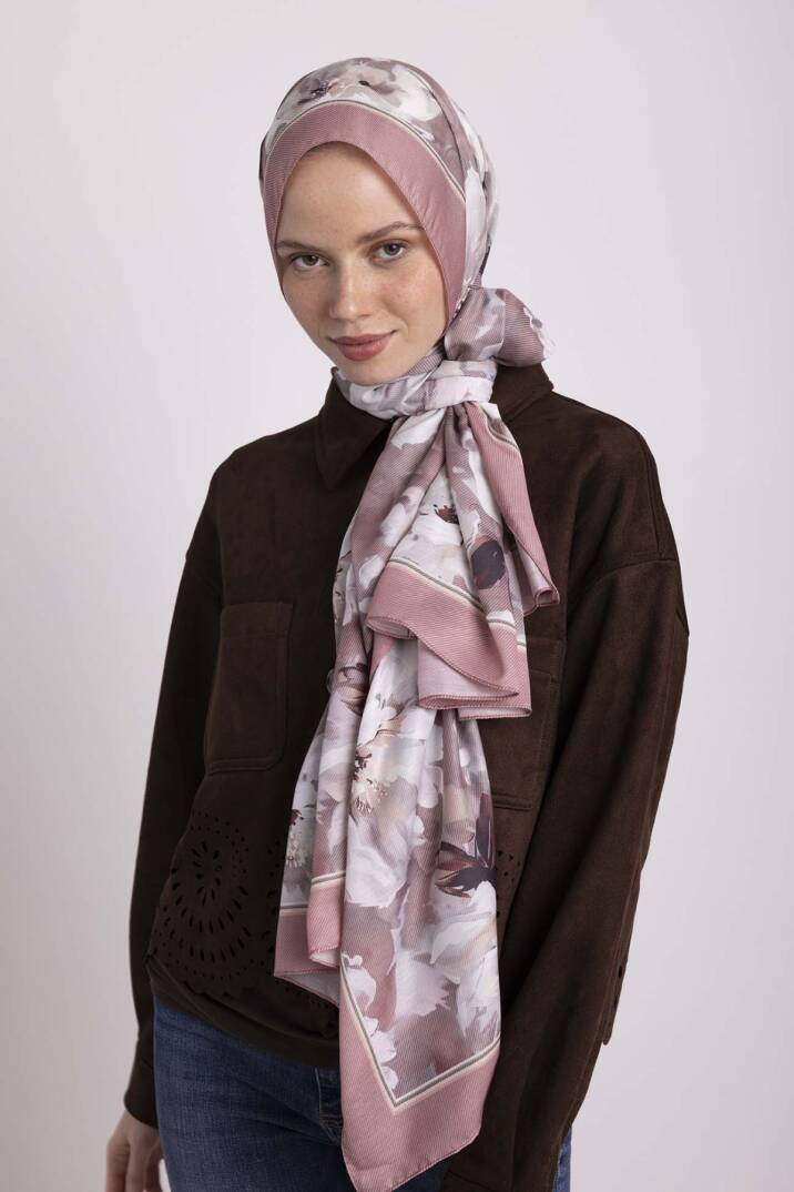 Mahperi  Koleksiyonu - Akşam Perdesi Tek Taraf Şal - 4