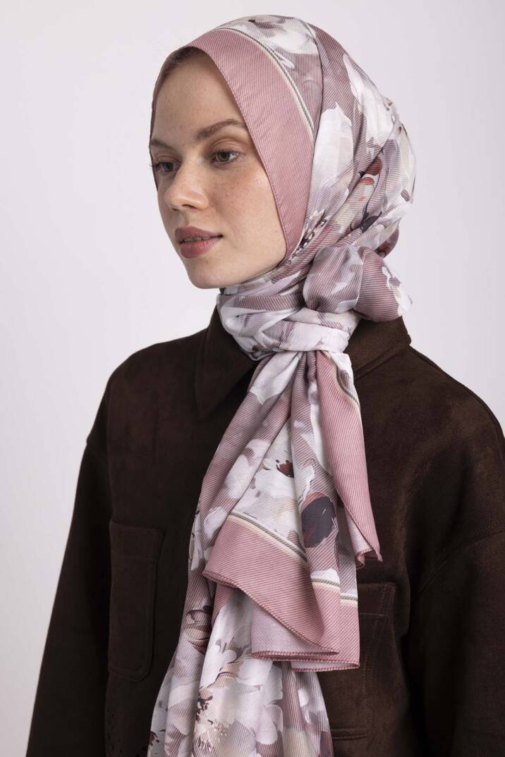 Mahperi  Koleksiyonu - Akşam Perdesi Tek Taraf Şal - 2