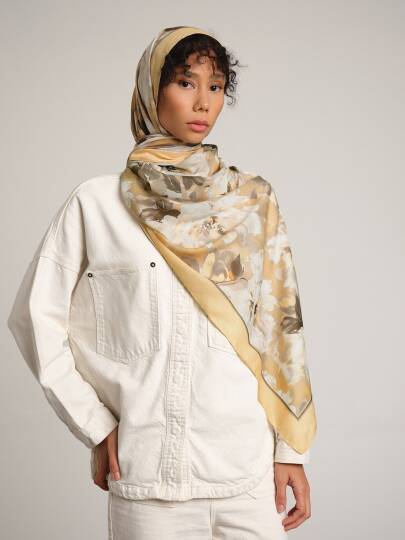 Mahperi  Koleksiyonu - Altın Avlu Tek Taraf Şal