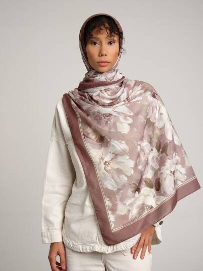 Mahperi  Koleksiyonu - Pudra Oda Tek Taraf Şal