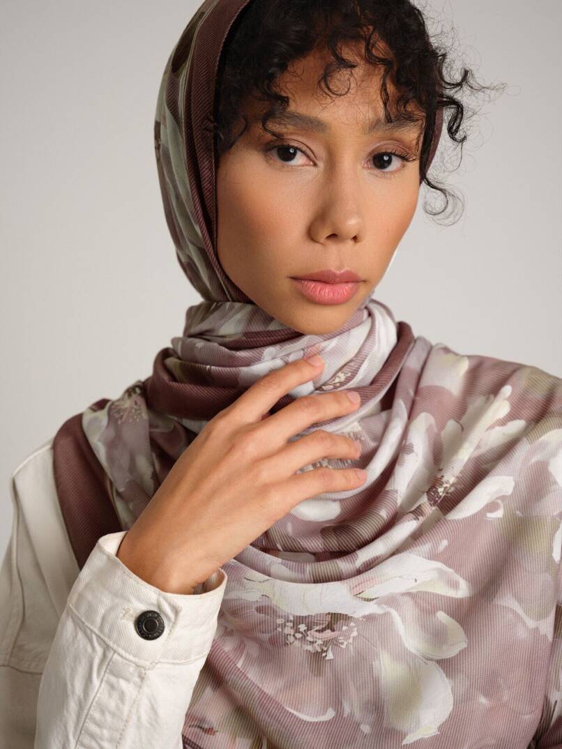 Mahperi  Koleksiyonu - Pudra Oda Tek Taraf Şal - 4