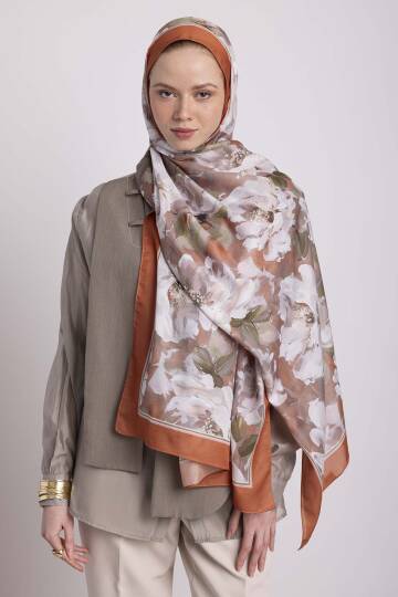 Mahperi  Koleksiyonu - Tuğla Revak Tek Taraf Şal - 4