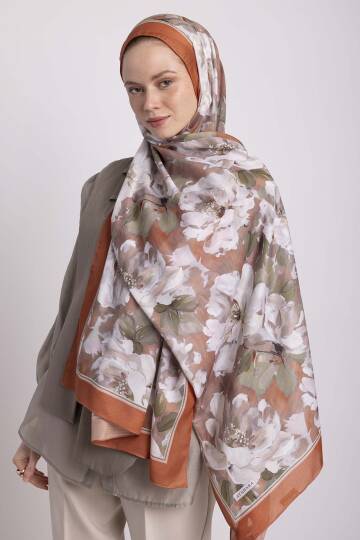 Mahperi  Koleksiyonu - Tuğla Revak Tek Taraf Şal - 5