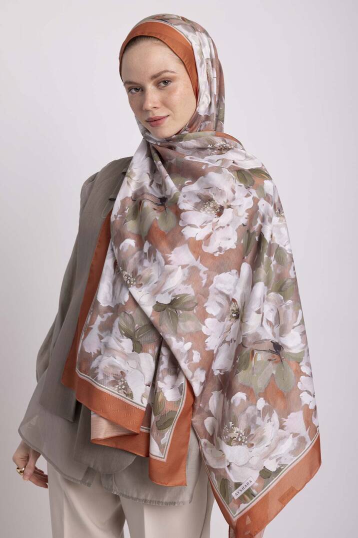 Mahperi  Koleksiyonu - Tuğla Revak Tek Taraf Şal - 5