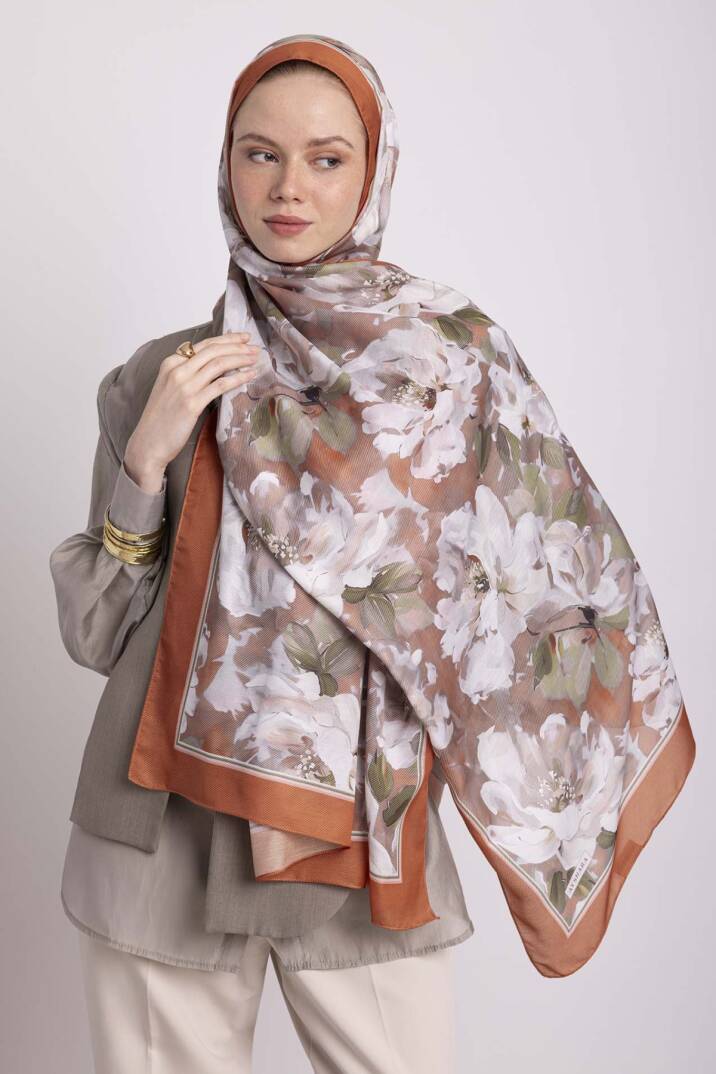 Mahperi  Koleksiyonu - Tuğla Revak Tek Taraf Şal - 6