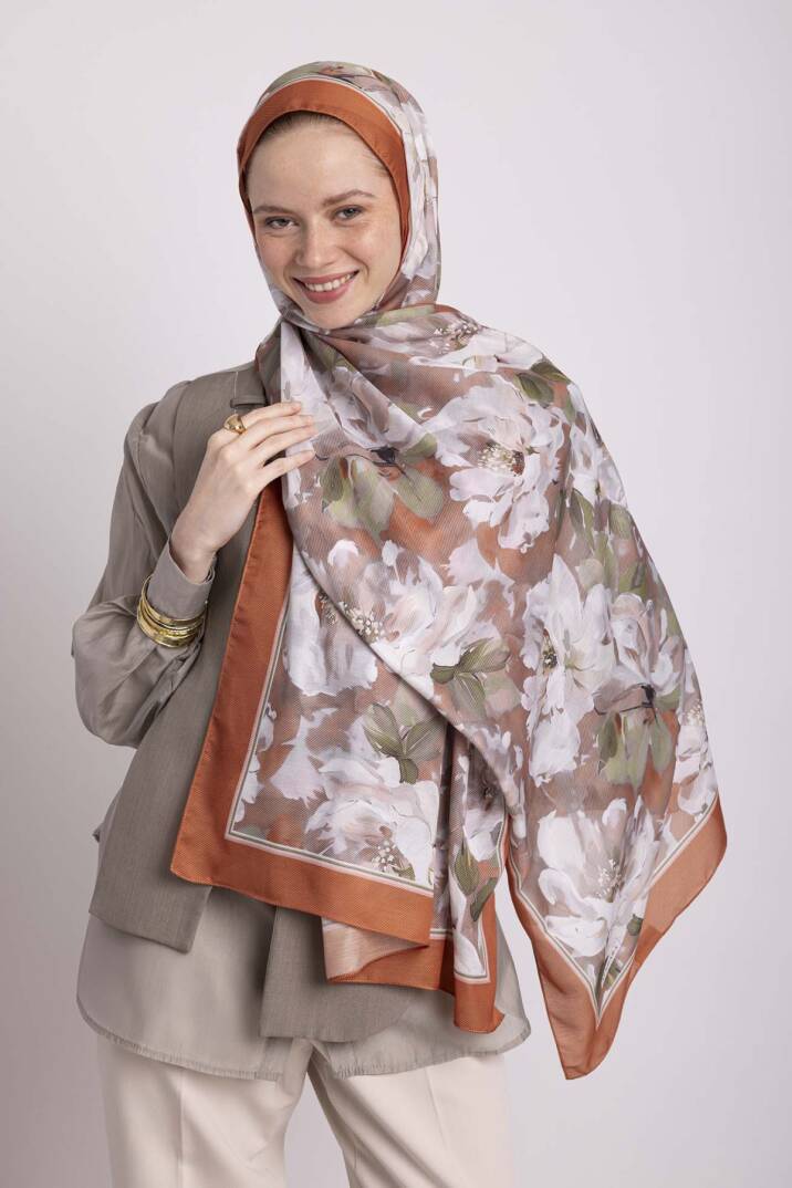 Mahperi  Koleksiyonu - Tuğla Revak Tek Taraf Şal - 7