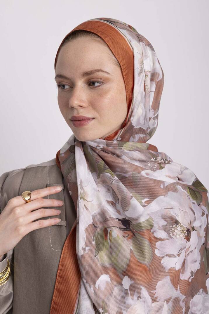 Mahperi  Koleksiyonu - Tuğla Revak Tek Taraf Şal - 3