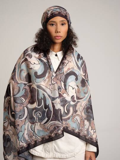 Mihrimah Koleksiyonu - Haliç Gecesi Tek Taraf Şal