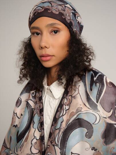 Mihrimah Koleksiyonu - Haliç Gecesi Tek Taraf Şal - 2