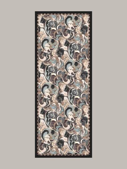 Mihrimah Koleksiyonu - Haliç Gecesi Tek Taraf Şal - 5