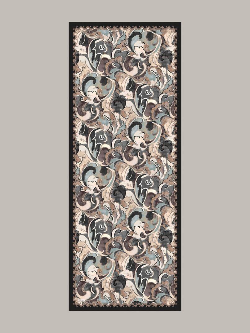 Mihrimah Koleksiyonu - Haliç Gecesi Tek Taraf Şal - 5