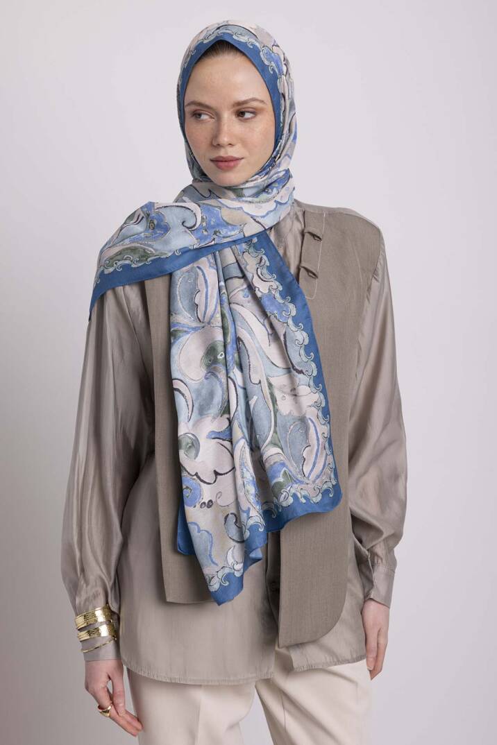 Mihrimah Koleksiyonu - Haliç Revzen Tek Taraf Şal - 6