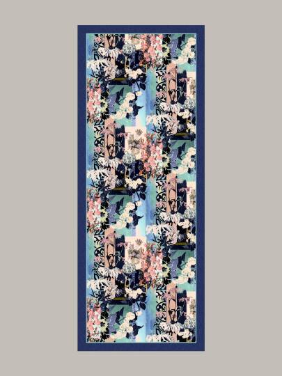 Nakkaş Avlusu Koleksiyonu - Haliç Meltemi Tek Taraf Şal - 5