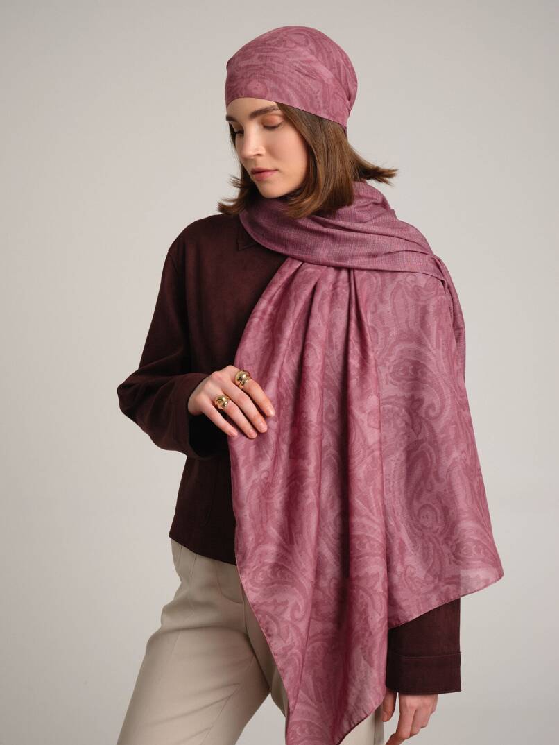 Nakkaşhâne Koleksiyonu - Gülâbî Hâtem Çift Taraf Şal - 3