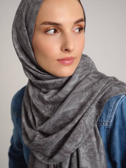 Nakkaşhâne Koleksiyonu - Gümüş Çift Taraf Şal - 4