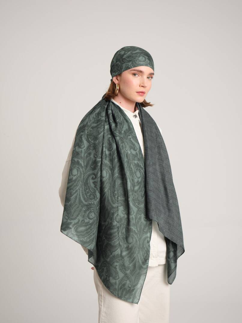 Nakkaşhâne Koleksiyonu - Zeytûnî Nevrûz Çift Taraf Şal - 1