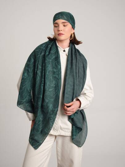 Nakkaşhâne Koleksiyonu - Zümrüd Çift Taraf Şal