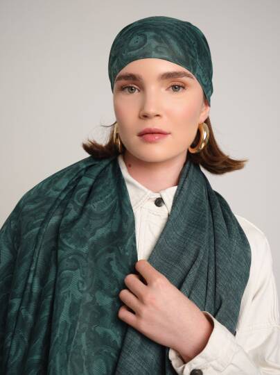 Nakkaşhâne Koleksiyonu - Zümrüd Çift Taraf Şal - 2