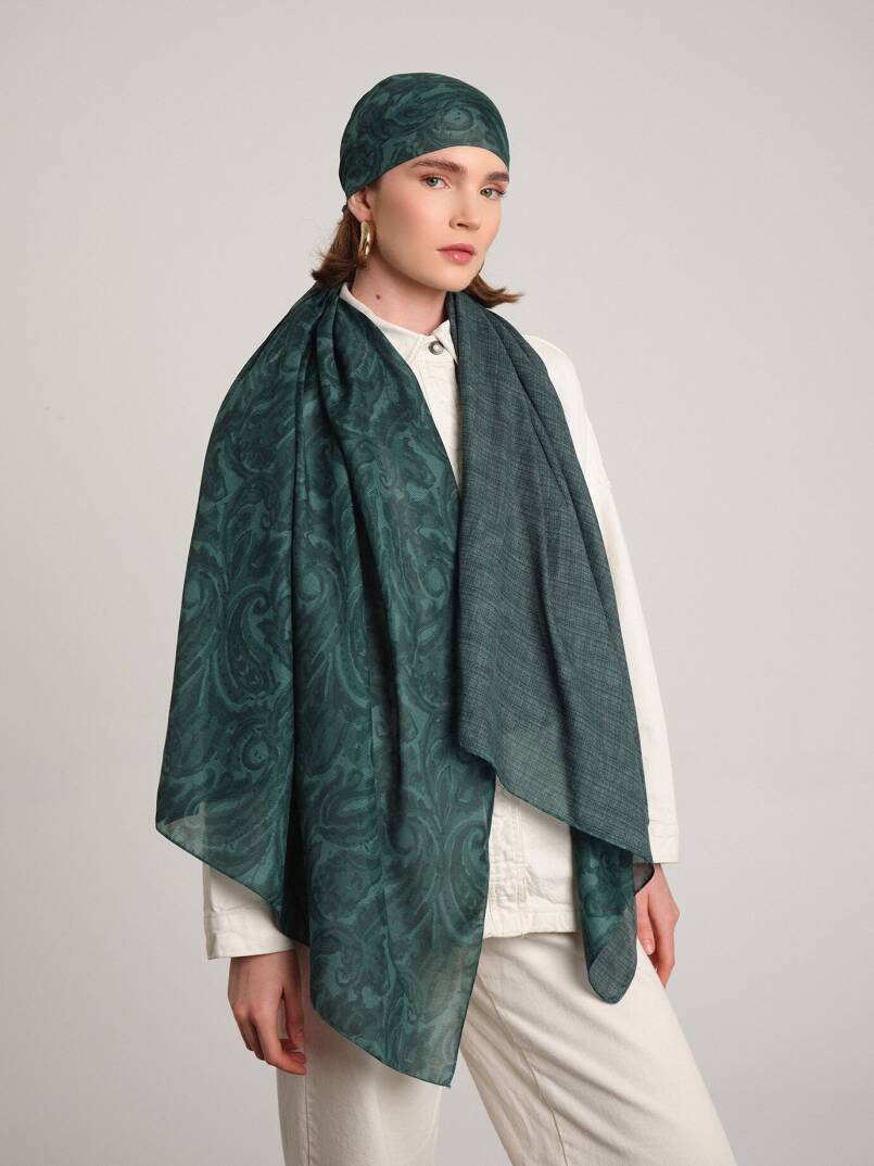 Nakkaşhâne Koleksiyonu - Zümrüd Çift Taraf Şal - 3