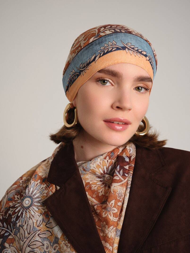 Nakkaşın Mührü Koleksiyonu - Safran Levha Tek Taraf Şal - 4