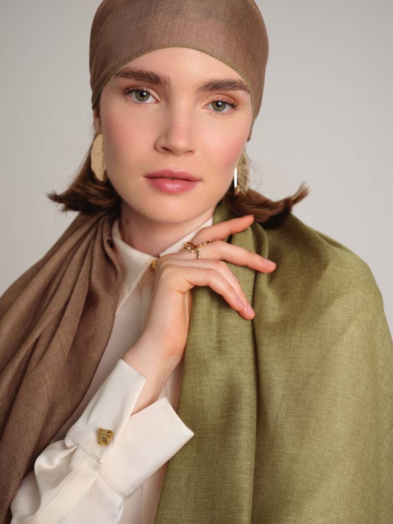 Nazenin Koleksiyonu - Adaçayı Büyüsü Çift Taraf Şal - 2