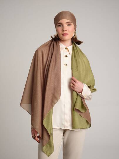 Nazenin Koleksiyonu - Adaçayı Büyüsü Çift Taraf Şal - 4