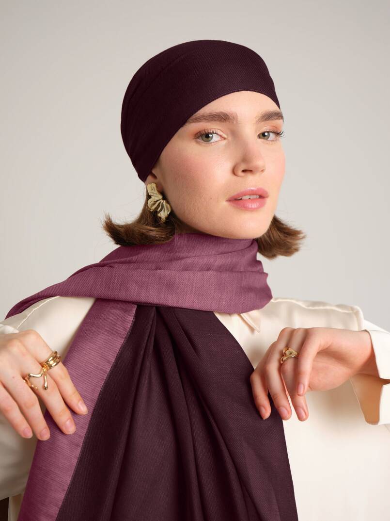 Nazenin Koleksiyonu - Çöl Gülü Çift Taraf Şal - 1