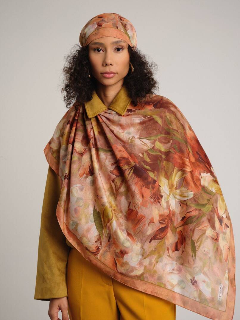 Nevbahar Koleksiyonu - Öğle Çift Taraf Şal - 1