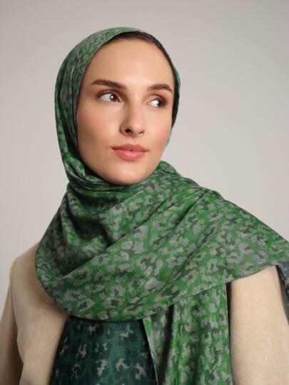 Peleng Koleksiyonu - Çağla Tınısı Çift Taraf Şal