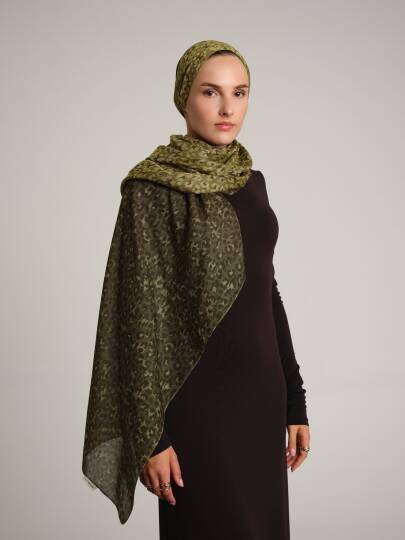 Peleng Koleksiyonu - Filiz Çift Taraf Şal - 4