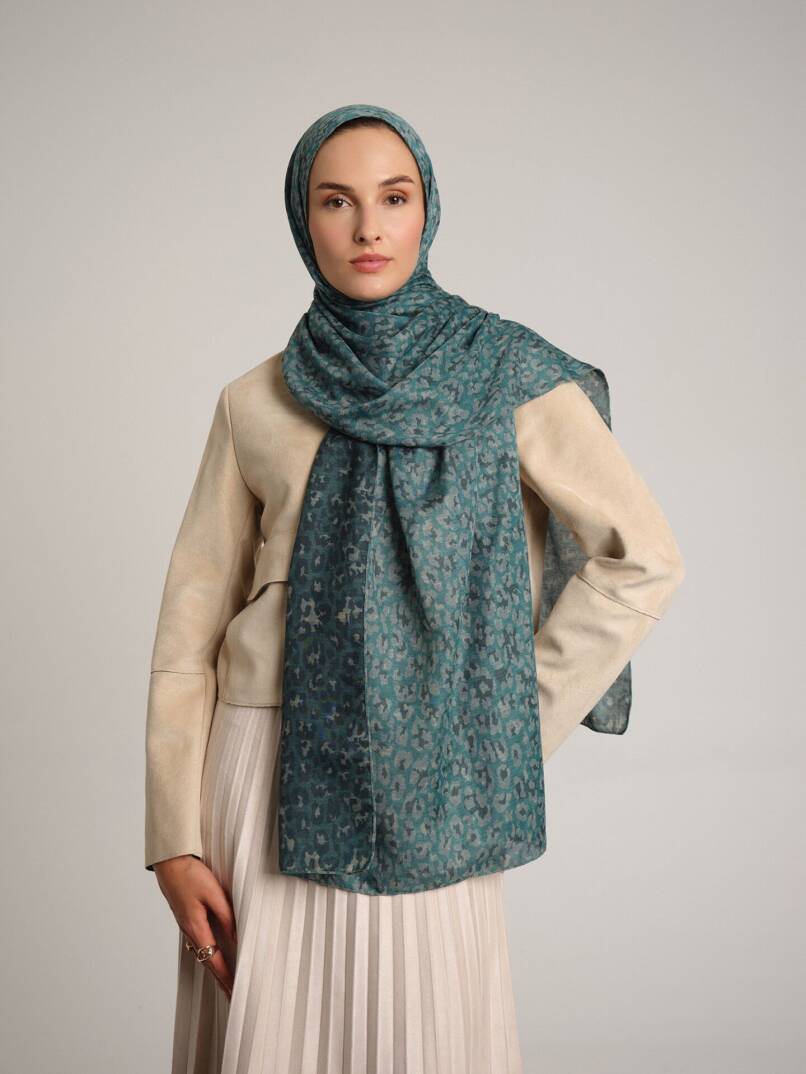 Peleng Koleksiyonu - Gökçe Su Çift Taraf Şal - 3