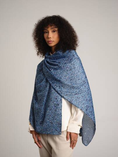 Peleng Koleksiyonu - Gökdamla Çift Taraf Şal