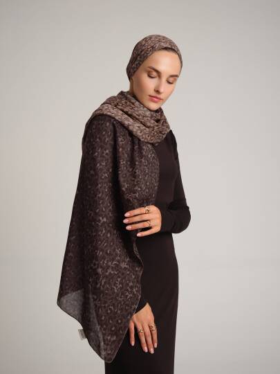 Peleng Koleksiyonu - Kumru Beji Çift Taraf Şal