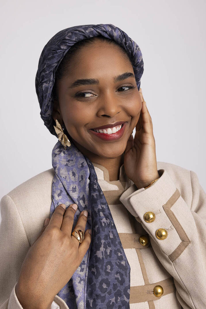 Peleng Koleksiyonu - Leylak Tozu Çift Taraf Şal - 2