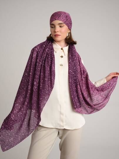 Peleng Koleksiyonu - Şahgül Çift Taraf Şal