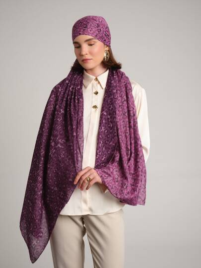 Peleng Koleksiyonu - Şahgül Çift Taraf Şal - 4